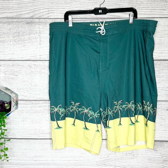 Old Navy Palm Trees Swim Board Shorts Men’s Size 40 - Picture 1 of 9